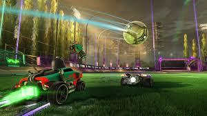 Rocket League abstraction of football with vehicles