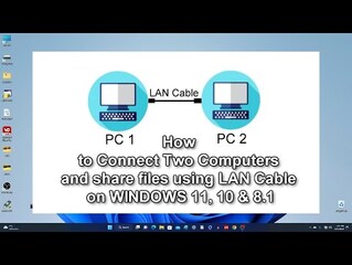 How to Connect Two Computers and share files using LAN Cable on WINDOWS ...